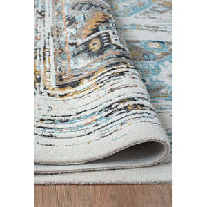 Tapis d'intérieur multicolore moderne HL004 de Netline Home Depot, 100 % polyester, anti-peluches, facile à nettoyer, durable pour la chambre à coucher et le bureau - Product Image 4