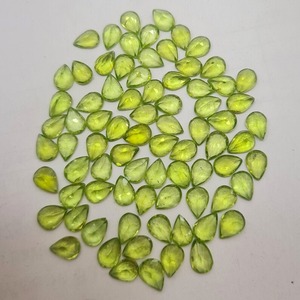 Haute qualité 7x5mm coussin coupe tourmaline naturelle vert pierre gemme couleur jeu calibré en vrac 0.6-0.7 carat ciré/huilé bijoux - Product Image 4