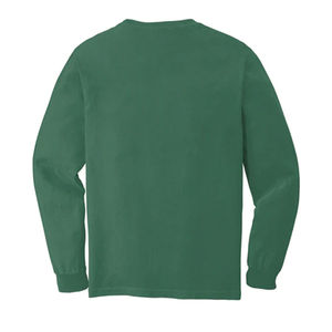 Camiseta de manga larga de Jersey de algodón 100% personalizada de fábrica unisex de gran tamaño con función de secado rápido y logotipo serigrafiado - Product Image 5