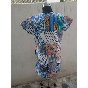 Vestido top de retazos para mujer, conjuntos para mujer - Product Image 4