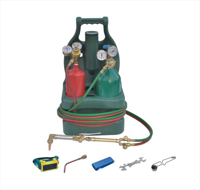 Uweld Portable Acetylene and Oxygen Welding Kit With Cylinder Tank