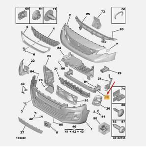OEM 9808286780 9809879580 Renfort de pare-chocs avant pour <span class=keywords><strong>PEUGEOT</strong></span> <span class=keywords><strong>Expert</strong></span> <span class=keywords><strong>2020</strong></span> pour Citroën, pour Opel - Product Image 3