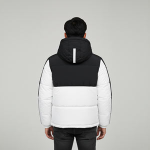 Custom Logo Front <b>Lightweight</b> Bomber <b>Jacket</b> <b>Men</b> High Quality Cotton Filled Hooded Wool Lined Stand Collar <b>Waterproof</b> <b>Jacket</b> - Product Image 2