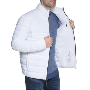 2024 Men's Stylish 100% Polyester Premium Quality <b>Padded</b> Jacket Custom Design Solid Color Hooded Collar Casual Winter Bangladesh - Product Image 6