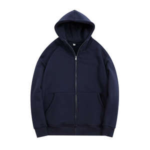 Sudadera con capucha y cómoda de invierno para hombre, chaqueta de lana con cuello con capucha y cremallera suelta, método de tejido no tejido de punto - Product Image 4