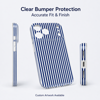 Longlayss Compatible avec 16 coques de protection rigides en TPU et PC, antichoc, fines, esthétiques, à rayures de dessins animés, pour femmes et filles (Rose)
