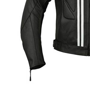 Veste de motard en cuir pour hommes Veste parka en cuir de qualité supérieure Manteau de moto pour hommes Vestes en cuir fabriquées directement en usine - Product Image 6