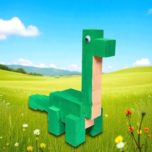 Kit de rompecabezas con tema de dinosaurio de madera, regalo personalizado para niños, proveedor de artesanía de Vietnam seguro OEM hecho a mano - Product Image 1