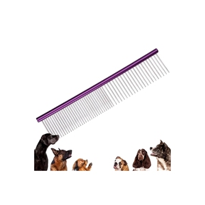 Peigne métallique pour chien - Peigne anti-puces et outil de démêlage pour animaux de compagnie - Product Image 1