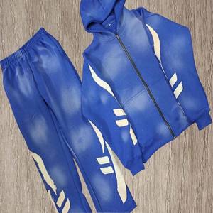 Tendance sur les tailles L'acide était avec le soleil fané Conception personnalisée OEM Survêtement vierge, Vente en gros OEM Nouveau survêtement Offre Spéciale personnalisé - Product Image 2