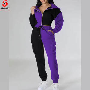 Nuevo Conjunto Deportivo Informal con Capucha para Mujer, Ligero, 100% Algodón, de Alta Calidad, Cómodo, Mangas Largas - Product Image 3