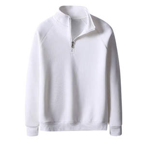 Custom Men's Heavy Weight Cotton Quarter Zip Hoodie Oversize Drop Shoulder Thermal Zipper Functional Winter Thermal Hoodies - Product Image 6