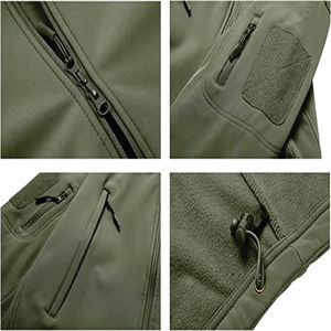 Chaqueta de concha blanda para montañismo al aire libre, chaqueta táctica impermeable y a prueba de viento para hombre, chaqueta de entrenamiento para hombre - Product Image 6