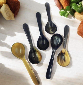 Best Quality Handcrafted Eco-Friendly Nautical Style Horn Spoon Animal Design Agate <b>Block</b> Natural Brown Color Home Decoration - Product Image 5