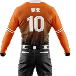 Nueva llegada Ropa deportiva 100% Tela de poliéster Uniforme de béisbol Mejor precio Uniforme de béisbol - Product Image 5