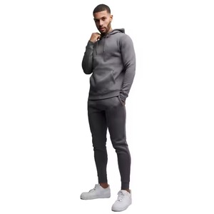 Custom Logo Printed Men's Flared Tracksuit Set Quality Solid Color Casual Wear Boxy Fit Streetwear Plus Size for Winter - Product Image 1