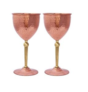 Vente en gros de gobelet à vin en métal fabriqué à la main en acier inoxydable et verre à vin en fer pour boire - Product Image 2