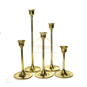 Eye Catching Style Brown and <b>Silver</b> Color Candle Holder and Stand Lightning and <b>Lamps</b> Accessories Supplies Indian Manufacturer - Product Image 2