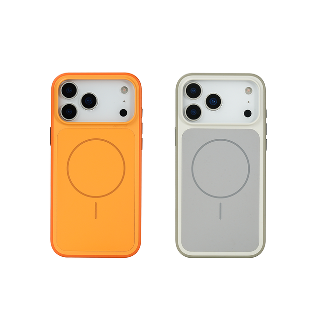 For iPhone 17 Pro Max PC TPU Shockproof Hard Shell Magnetic Design High Quality Mobile Cover Phone Cases with Matching Back Pane