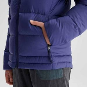 แจ็กเก็ตปลาปักเป้าสีฟ้าสุดหรูสำหรับผู้ใหญ่ชุดฤดูหนาวของเด็กพร้อมฮู้ดและซิปปิดสไตล์ลำลอง2025 - Product Image 6