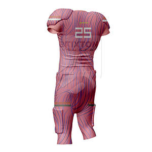 Uniforme de fútbol americano de color personalizado, ropa deportiva transpirable, conjuntos de manga corta hechos a medida - Product Image 3
