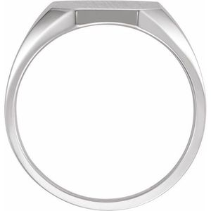 Octagon 18K Gold Plated Trendy Style Stainless Steel Signet <b>Ring</b> with Princess Cut Diamond Fashionable Geometric Fashion Jewelry - Product Image 2