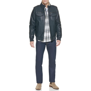 New <b>Leather</b> Jacket Factory made <b>High</b> Quality <b>top</b> trending professional manufactured OEM/ODM Service Men <b>Leather</b> jacket 2025 - Product Image 5