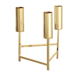 Portavelas decorativo para el hogar, portavelas votivo de Metal de estilo único, portavelas de té para centro de mesa de boda - Product Image 2