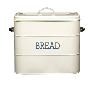 Bakery Countertop Tin Painted Bread <b>Storage</b> Metal Bread <b>Box</b> With Lid for Kitchen Decorations Available at Wholesale From India - Product Image 2