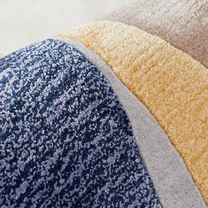 <span class=keywords><strong>Tapis</strong></span> personnalisés en acrylique/laine Décoration intérieure <span class=keywords><strong>Tapis</strong></span> design coloré contrasté <span class=keywords><strong>bleu</strong></span> jaune beige pour la décoration intérieure - Product Image 3