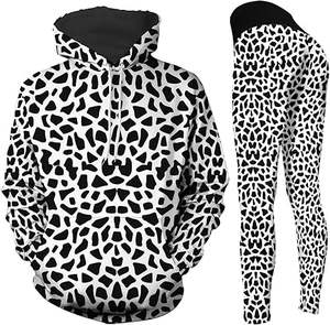 Ensemble de sport pour femme OEM, sweat à capuche zippé, ensemble de loisirs 2 pièces pour la course à pied et le fitness - Product Image 2