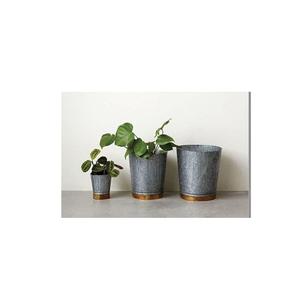 0Nouveau style de forme personnalisée Grande jardinière extérieure Pots de fleurs Pot en métal Jardinière Seau Pot en métal Jardinière pour la décoration intérieure - Product Image 1