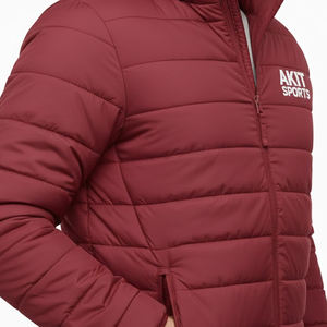 Veste d'hiver matelassée vintage confortable coupe-vent respirante pour homme Impression de logo personnalisée professionnelle personnalisée - Product Image 5