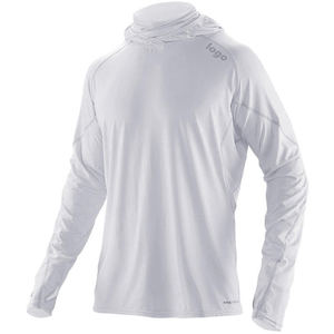 Camisa de Pesca de Secado Rápido UPF 50 Personalizada de Talla Grande con Capucha y Protección UV de Manga Larga Unisex - Product Image 3