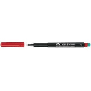 Stylo marqueur rouge Faber-Castell MULTIMARK 1513 0,6 mm - Product Image 1