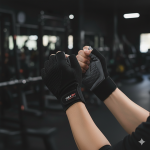 Guantes Deportivos RexFit Unisex de Alta Calidad Antideslizantes para Gimnasio y Fitness, Guantes de Cuero con Logotipo Personalizado para Levantamiento de Pesas - Product Image 4