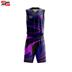 Bajo MOQ Uniformes de baloncesto personalizados Conjunto Ropa deportiva Uniforme de baloncesto transpirable - Product Image 3