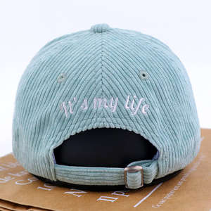 Chapeau de baseball en velours côtelé à 5 panneaux au design classique Couleur unie Chaud Casquette de sport décontractée pour adultes Vêtements d'extérieur élégants et respirants - Product Image 5