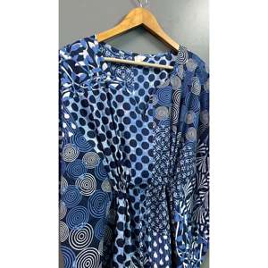 Robe longue kaftan en coton imprimé floral, col carré, style kimono, fermeture éclair, élégante et discrète pour les loisirs, les vacances et le quotidien, tailles XS à XL - Product Image 5