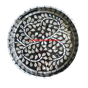 Rectangle Wooden <b>Chocolate</b> Tray Mother Of Pearl Luxury <b>Chocolate</b> Platter Classic Stylish <b>Fancy</b> Wooden Serving Tray - Product Image 3