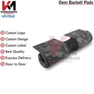 แผ่นรองบาร์เบลสำหรับสควอท โฟมหนา ทนทาน บุด้วยไนลอน ป้องกันคอและไหล่ เหมาะสำหรับการสควอท ลันจ์ และฮิปทรัสต์ ใช้ได้กับบาร์เบลมาตรฐาน - Product Image 2