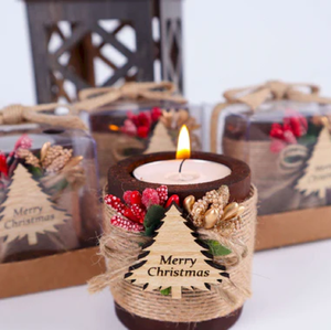 โถไม้พร้อมฝาปิดเทียนหอมไม้สำเร็จรูปภาชนะดีบุกสำหรับตกแต่งเทียน - Product Image 3