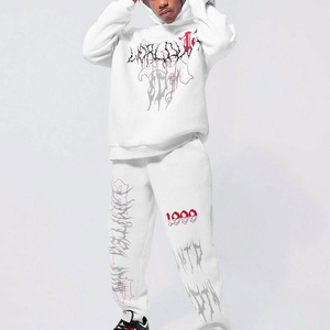 ชุดกีฬาสำหรับวิ่งแบบลำลองของผู้ชายชุดฝึกออกกำลังกายระบายอากาศได้ดีผ้าคอตตอน100% สำหรับกีฬาฤดูหนาว - Product Image 1