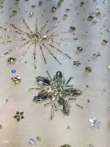 ผ้าเรยอนสำหรับเจ้าสาวทำจากผ้าเรยอนสำหรับชุดราตรีงานเต้นรำงานปักด้วยมือระบายอากาศ - Product Image 4