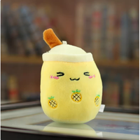 Porte-clés en peluche Boba jaune mignon et doux, rembourrage en coton PP, 11CM-30CM, unisexe, pour les 5-7 ans, 34g, personnalisation manuelle, marque My Store Made