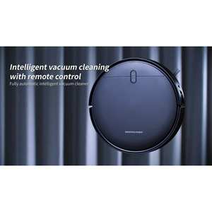 Aspirateur robot 2-en-1 double mode, aspiration des poils d'animaux, auto-rechargeable, pour sols durs et tapis à poils ras, en plastique durable - Product Image 3