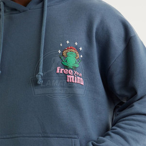 Sudaderas con capucha de impresión MOQ bajo de lana sólida informal de invierno de último estilo precio al por mayor personalizado - Product Image 6