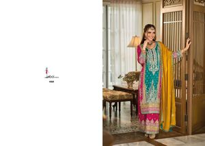 Support de vêtements spéciaux/Adulte Evergreen Design Heavy premium soie Salwar Suit & Dupatta Avec Broderie Travail Fournisseur Indien - Product Image 6