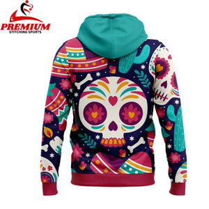 Sudadera con Capucha para Hombre, Diseño Estampado por Sublimación, Estilo Casual y Urbano - Product Image 2