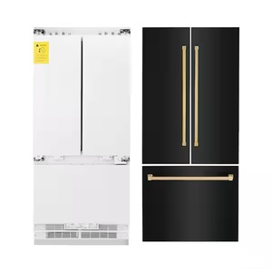 Refrigerador de 36 Pulgadas con Puerta Francesa Integrada y Congelador Inferior de Alta Calidad - Product Image 1